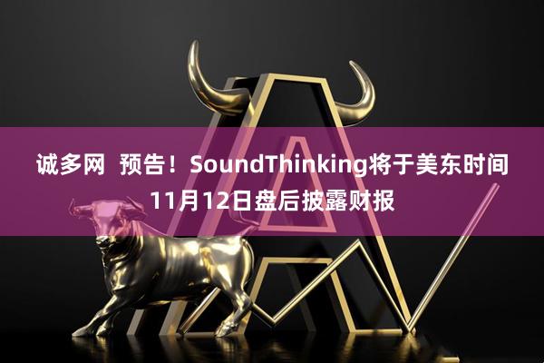 诚多网  预告！SoundThinking将于美东时间11月12日盘后披露财报